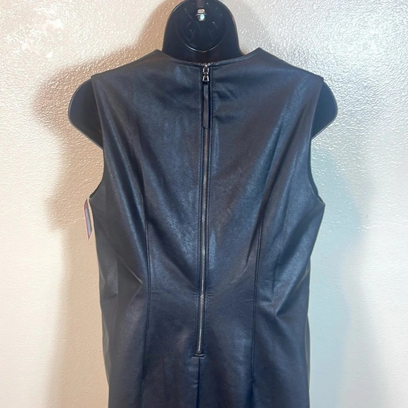 Spanx Faux Leather Sheath Dress in Luxe Black in Medium - Picture 6 of 13